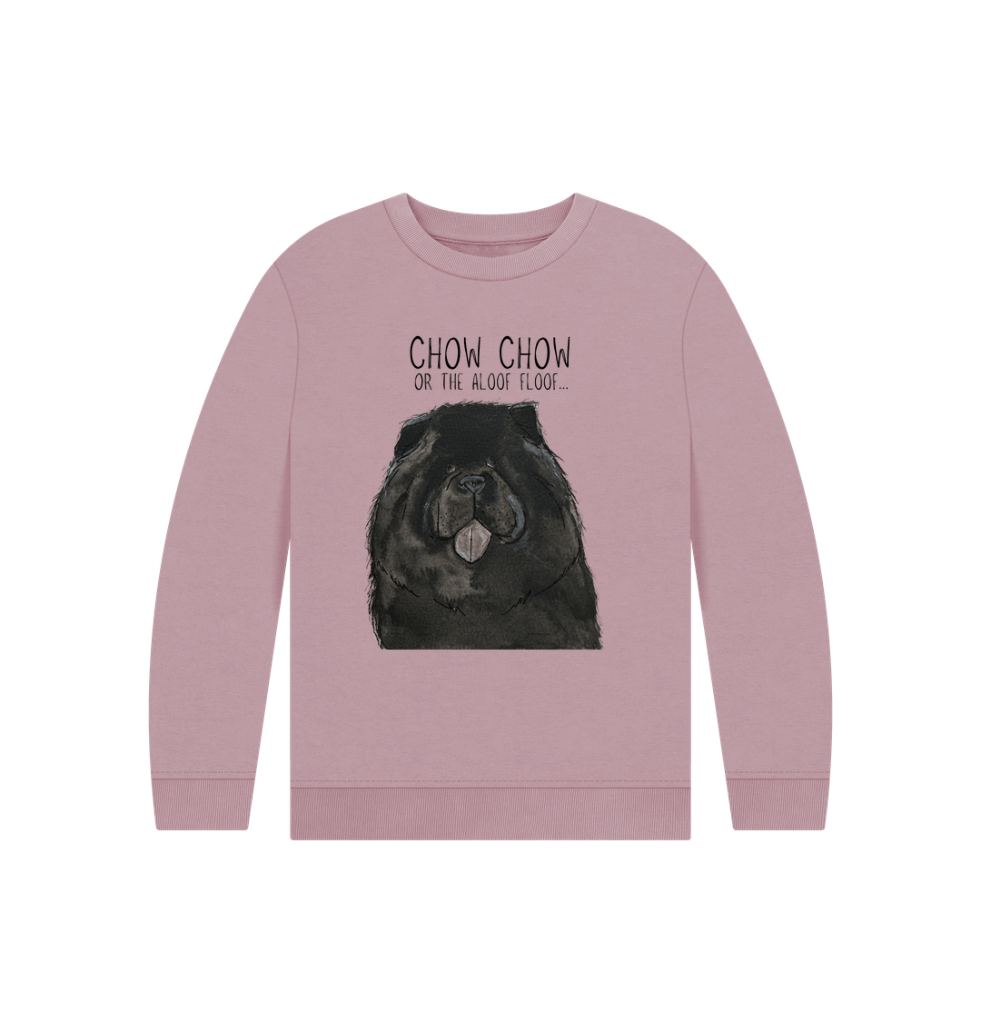 Cozy Black Chow Chow Child's Sweatshirt – Adorable Dog-Themed Kids' Clothing