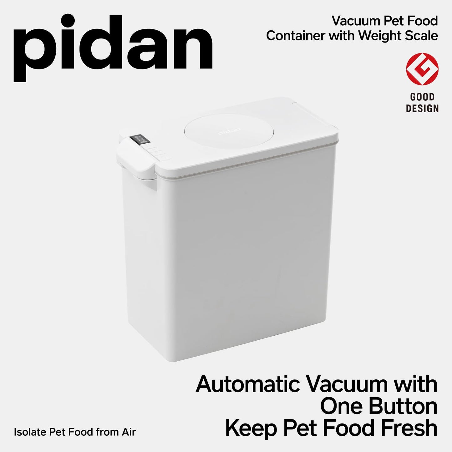pidan 15L Vacuum Pet Food Storage with Scale