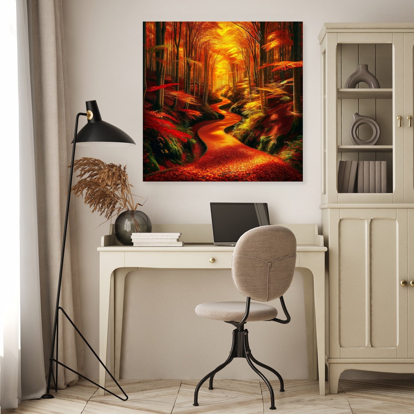 Autumn Forest Pathway Canvas