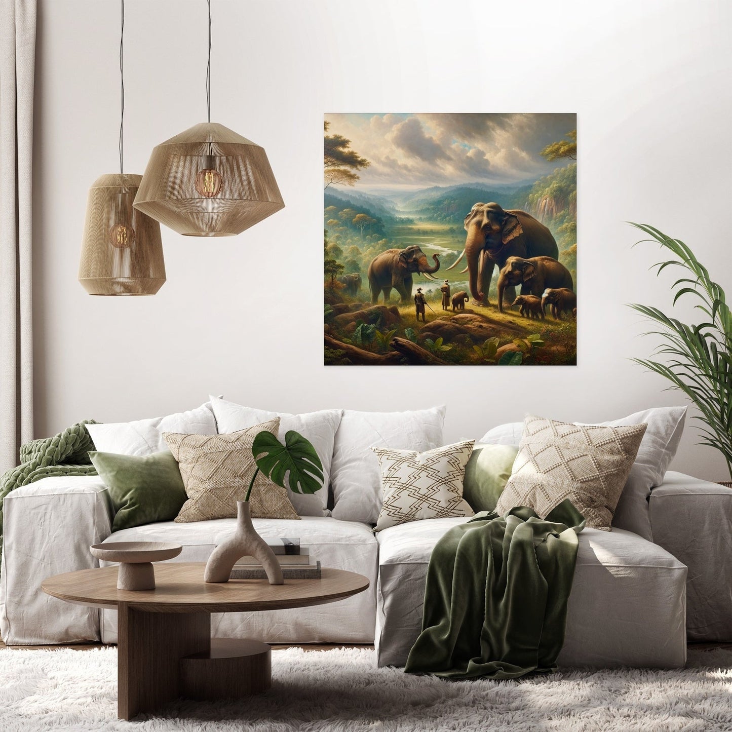 Elephant Majesty in Yala Canvas