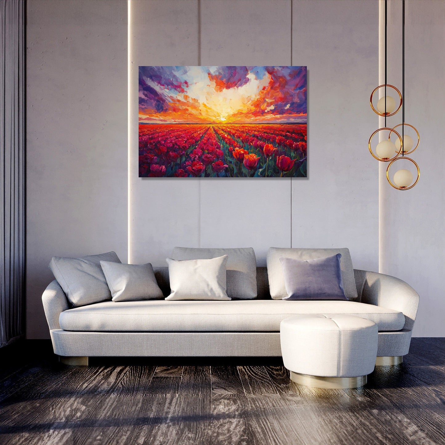 Sunset Tulip Canvas