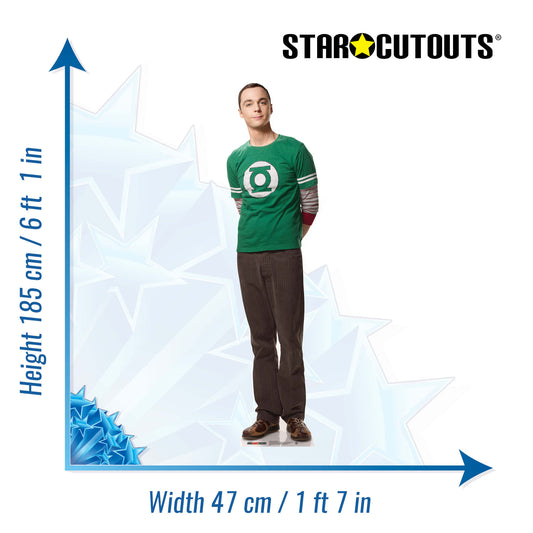 SC618 Doctor Sheldon Cooper The Big Bang Theory Cardboard Cut Out Height 185cm