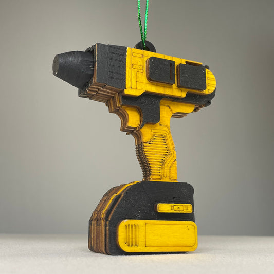 Power Drill Bauble - Handmade Ornament by Curious Rabbit ®