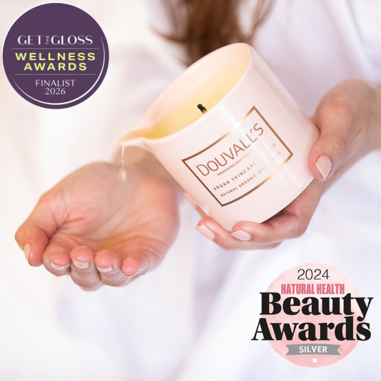 Argan Massage Candle - Orangery Orchard 180g | Intensely Nourishing and Hydrating Body Treatment