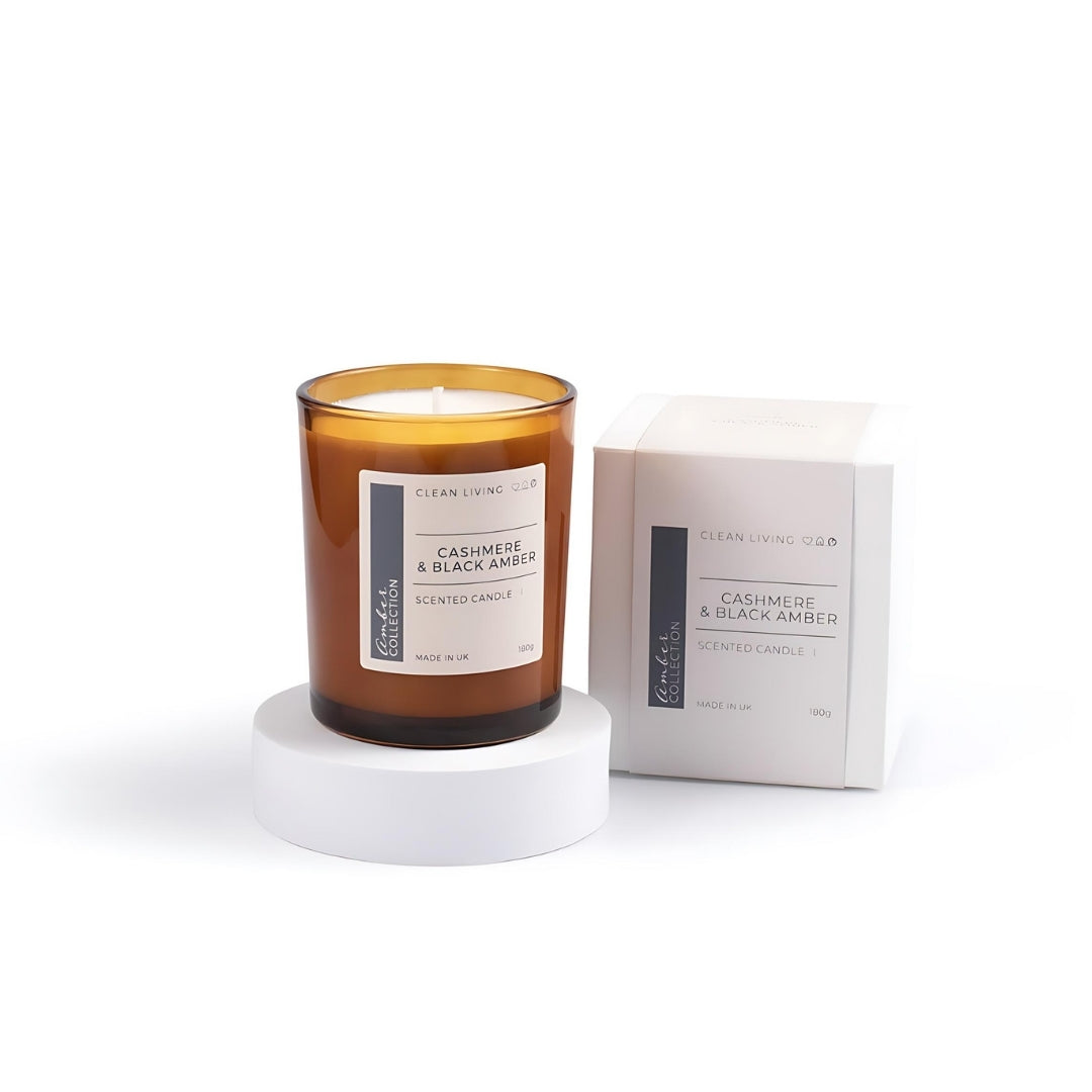 Cashmere & Black Amber Home Fragrance Collection