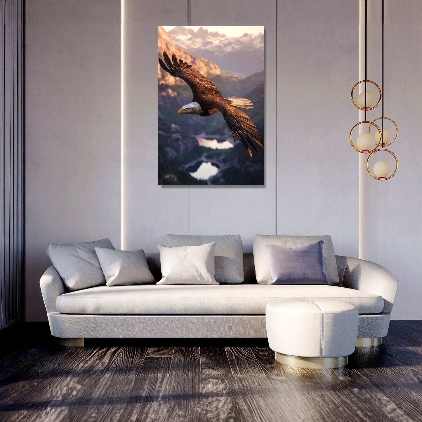 Majestic Eagle Dawn Canvas