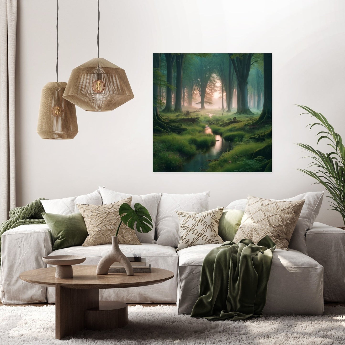 Dawn Forest Haven Canvas
