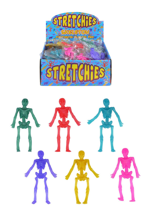 Stretch Skeleton (9cm) 6 Assorted Colours (single)