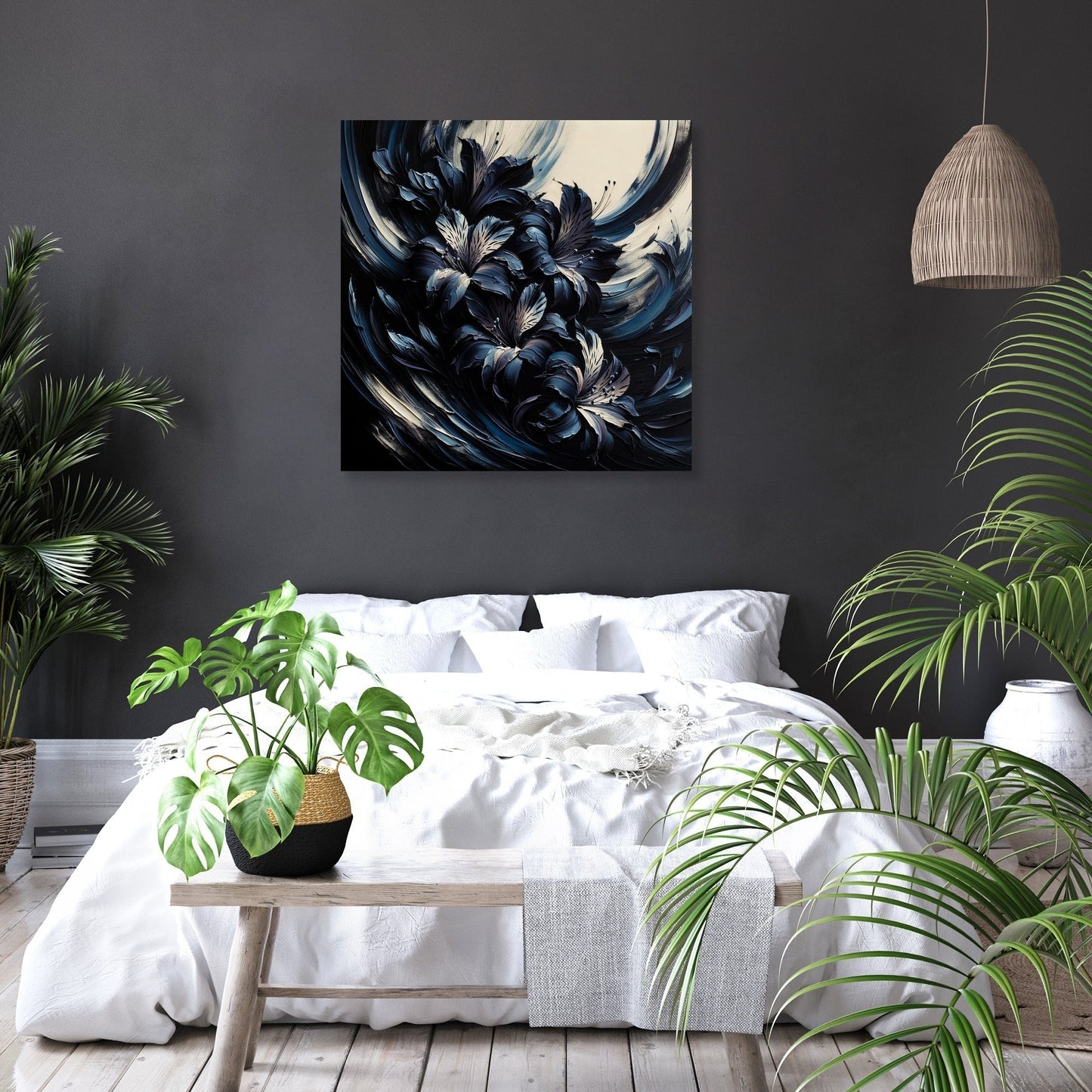 Alstroemeria Abyss Canvas