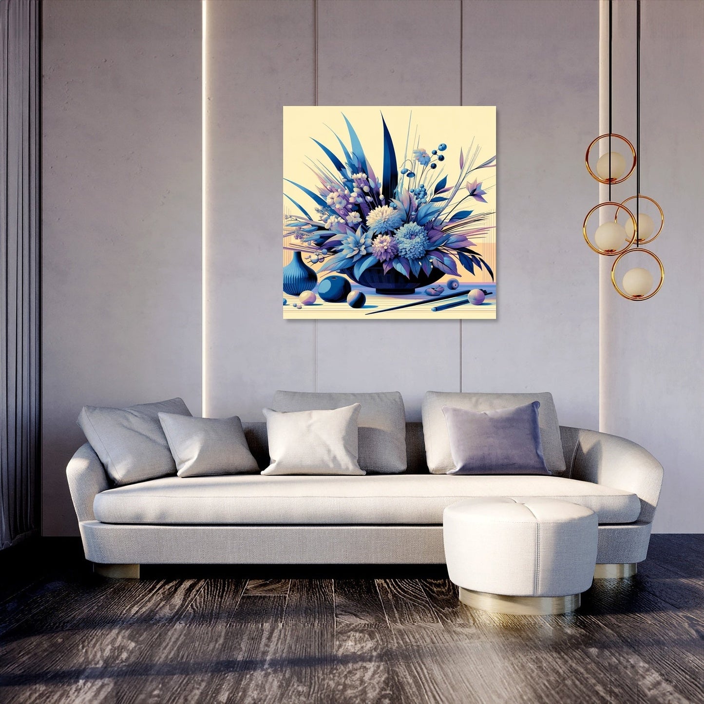 Modern Ikebana Canvas