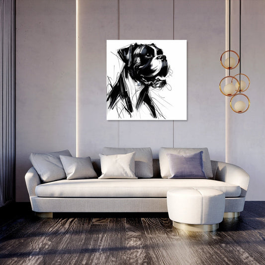 Echoes of Expression Emotional Boxer Canvas