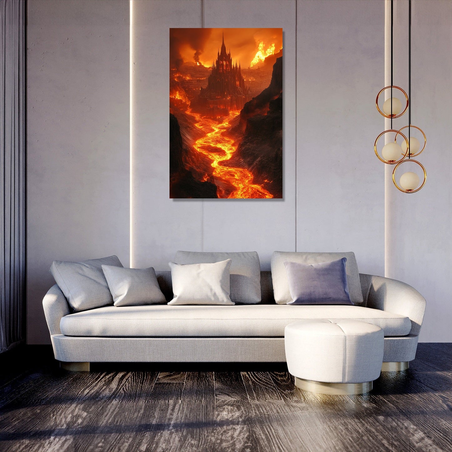 Infernal Metropolis Canvas