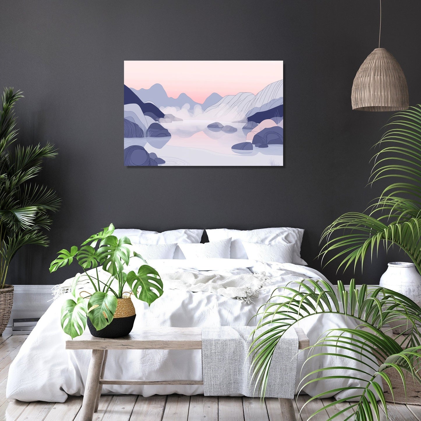 Tranquil Mountain Springs Canvas