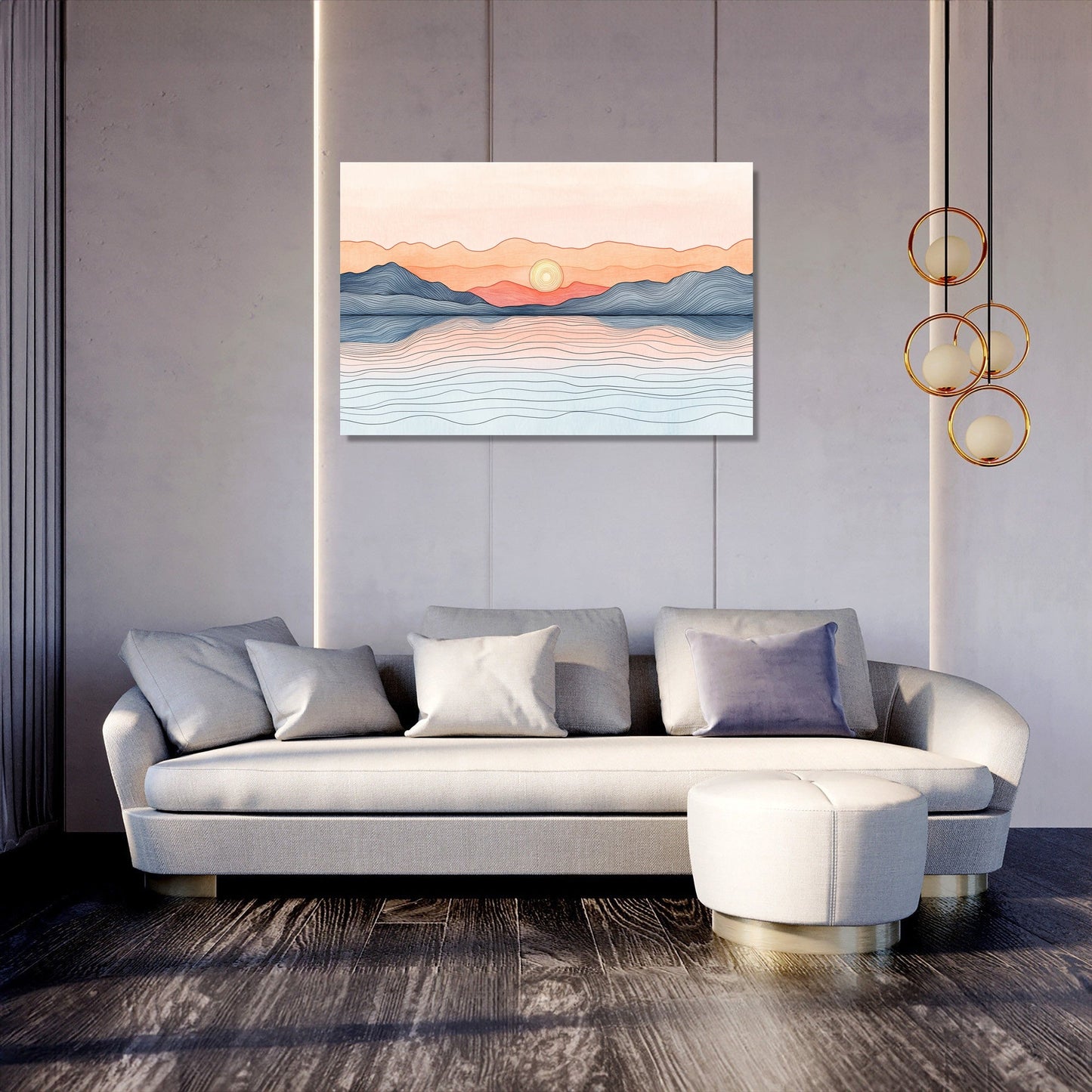 Dawn Reflection Lake Canvas