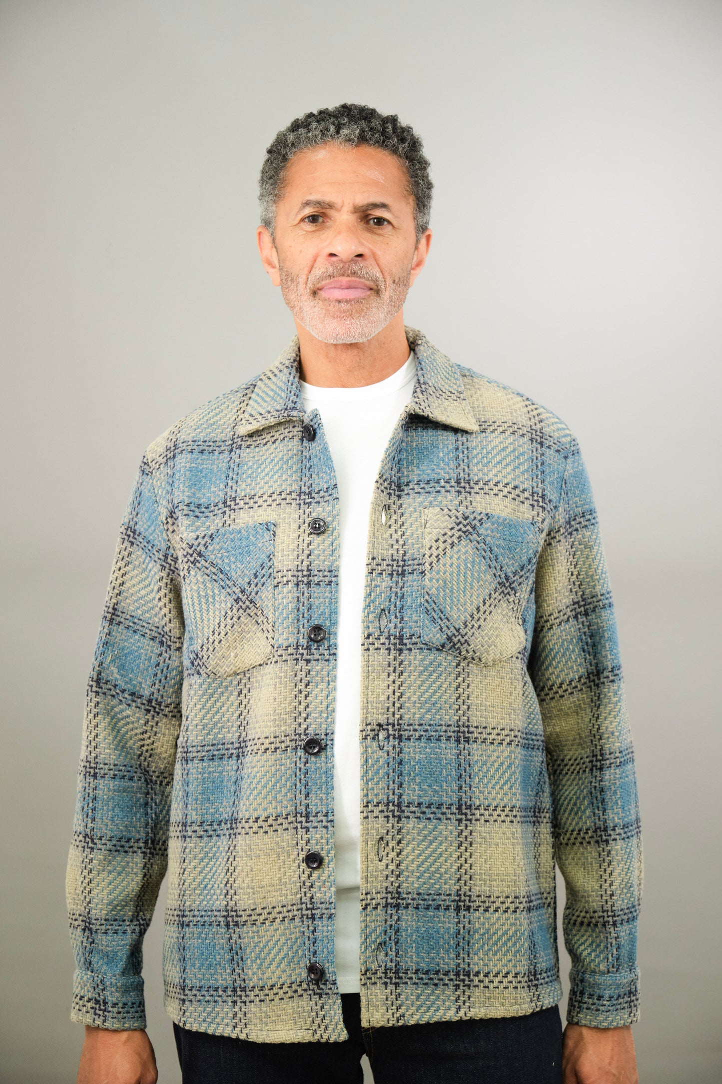 Bart Overshirt - Silver Navy