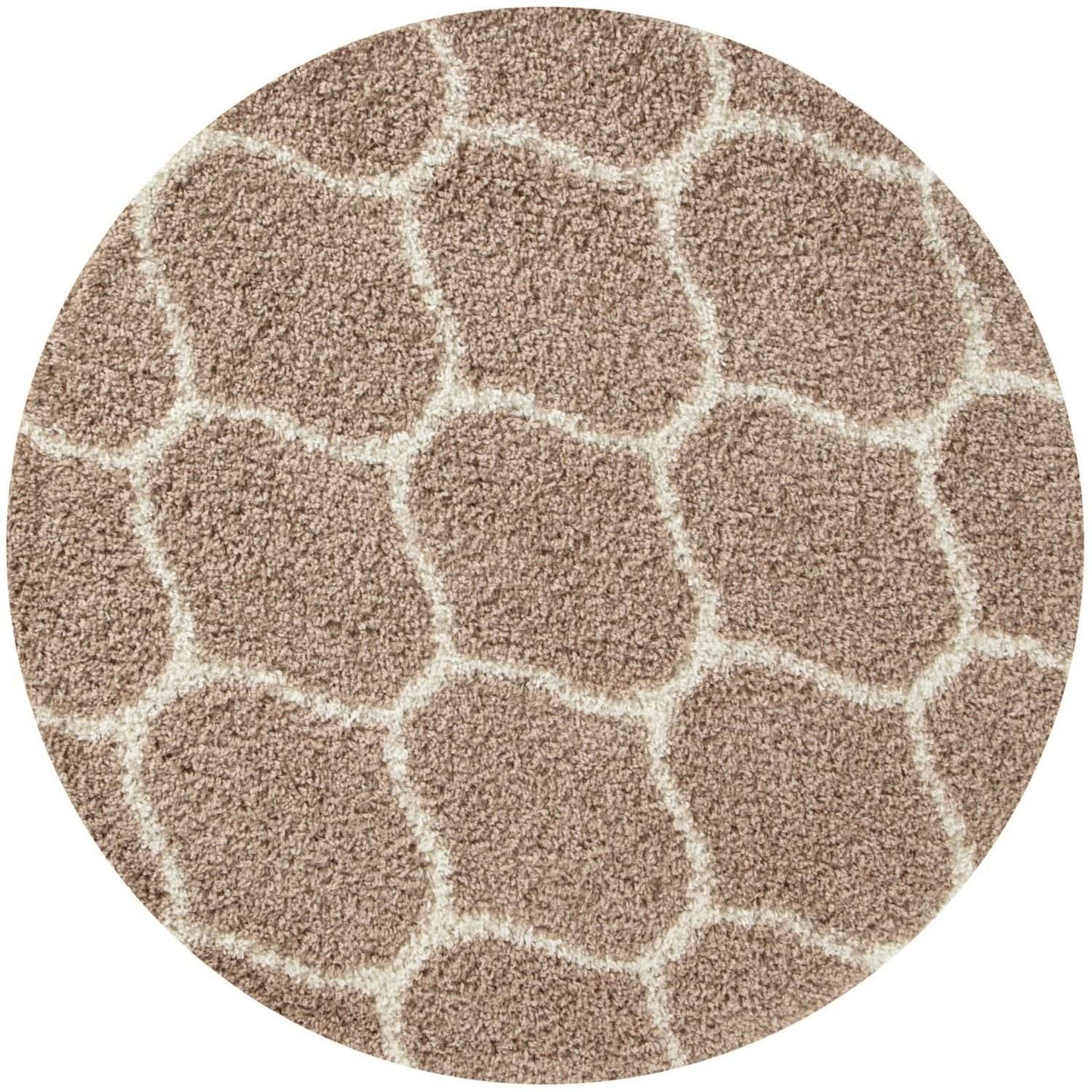 Moroccan Beige Shaggy Rug | 620