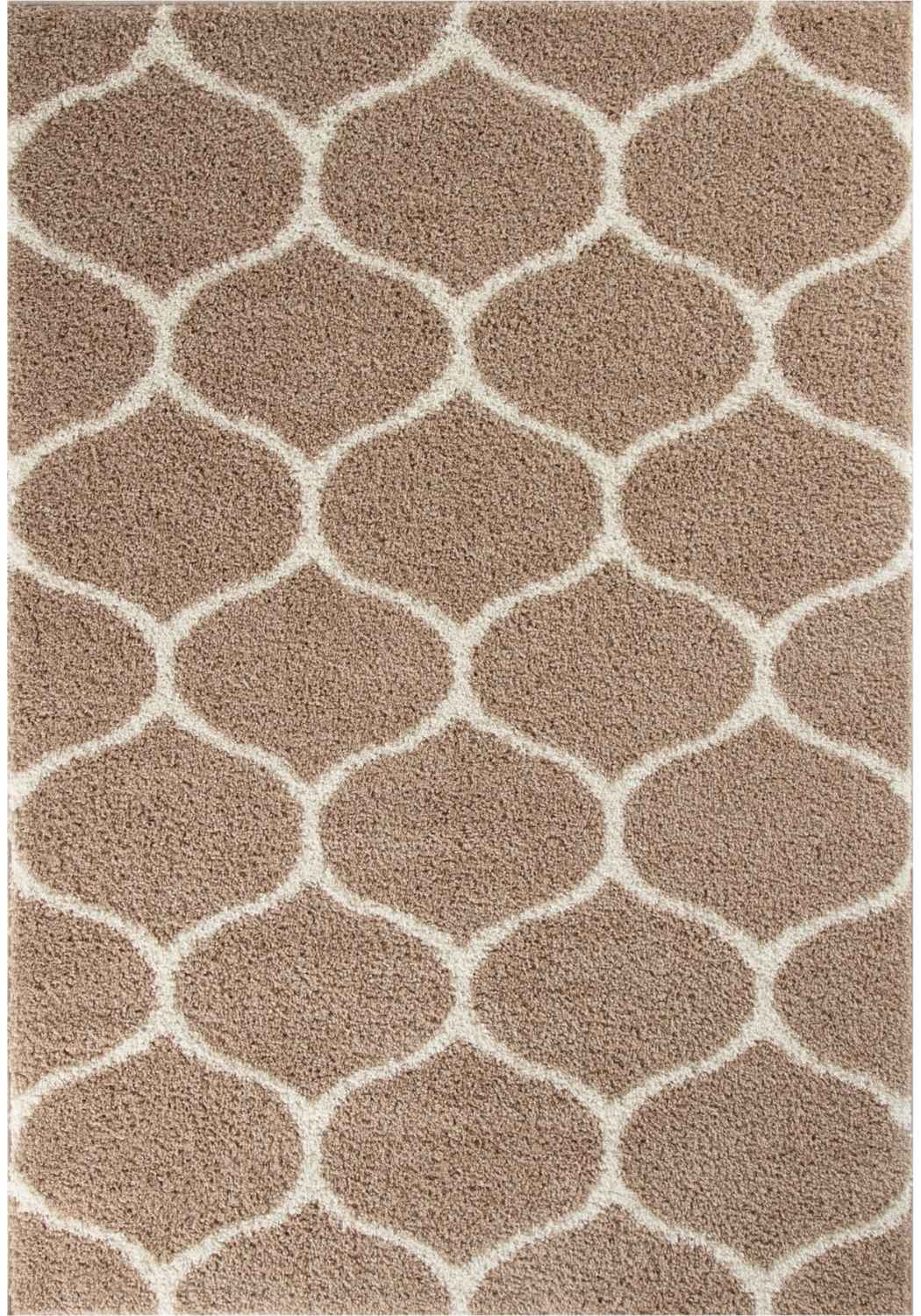 Moroccan Beige Shaggy Rug | 620
