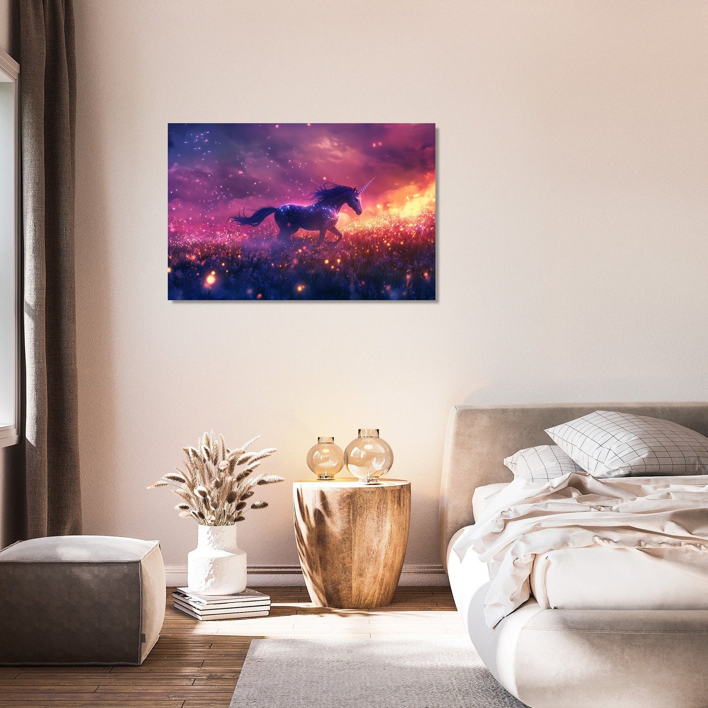 Unicorn Firefly Dreamscape Canvas