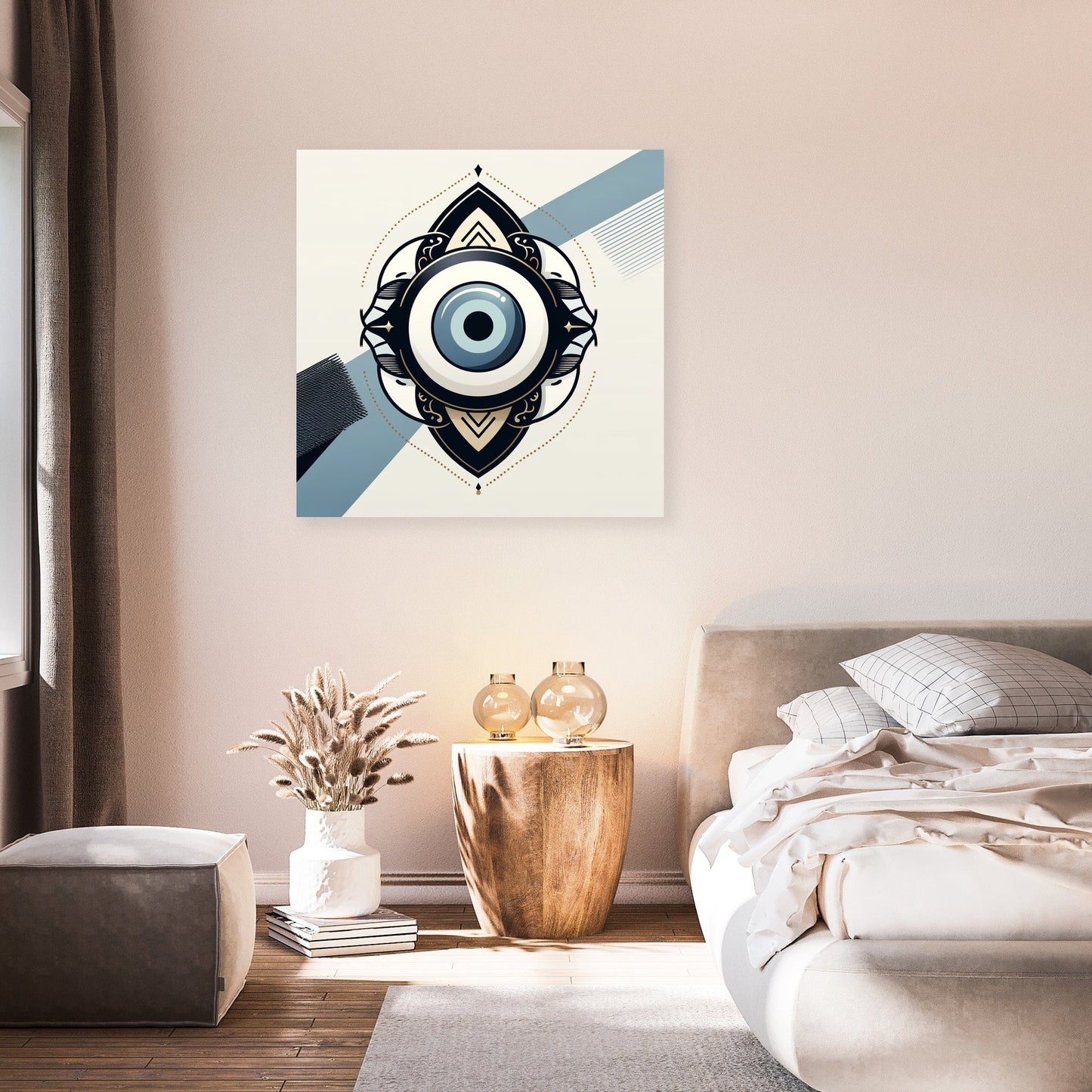 Modern Nazar Protection Canvas