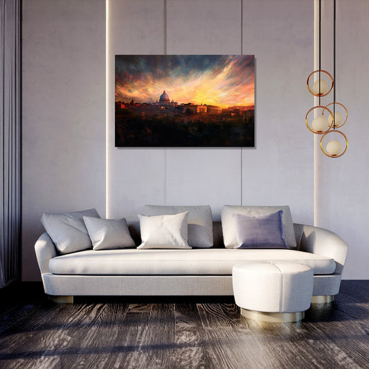 Vatican Sunrise Canvas