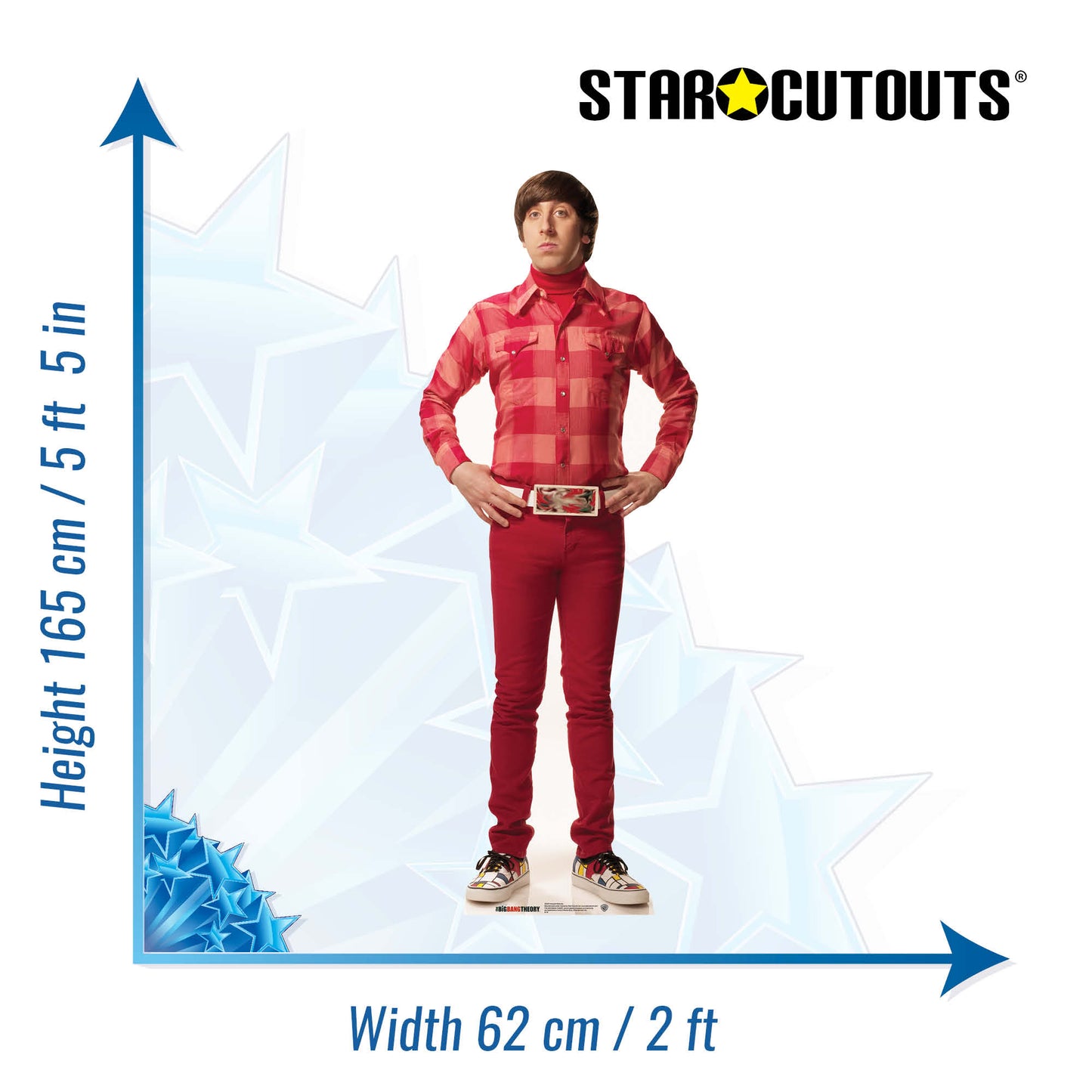 SC621 Howard Wolowitz The Big Bang Theory Cardboard Cut Out Height 165cm