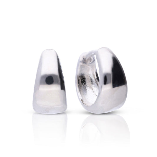 Diamonfire Plain Tapered Hoop Earrings