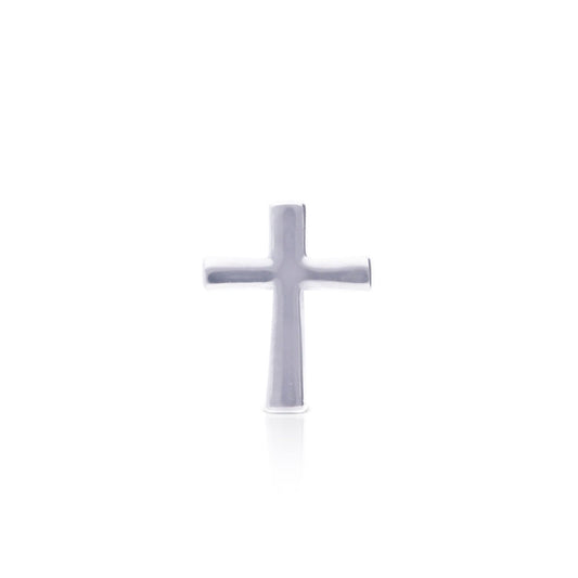 Diamonfire Single Plain Cross Stud Earring