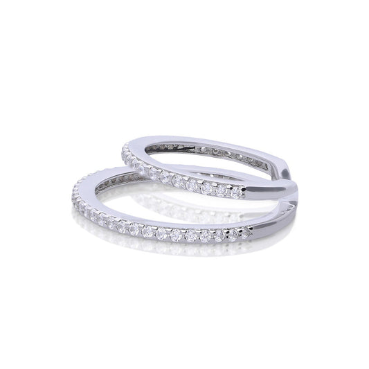 Diamonfire Double Row Ear Cuff
