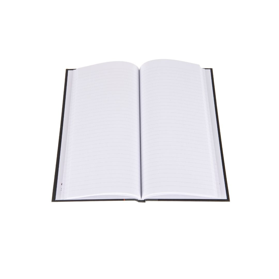 Ideal - A4 Slim Notebook Casebound  Feint - 192 Pages  - Black (6228)
