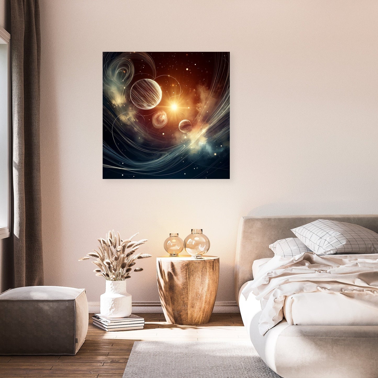 Nebula Lines Canvas