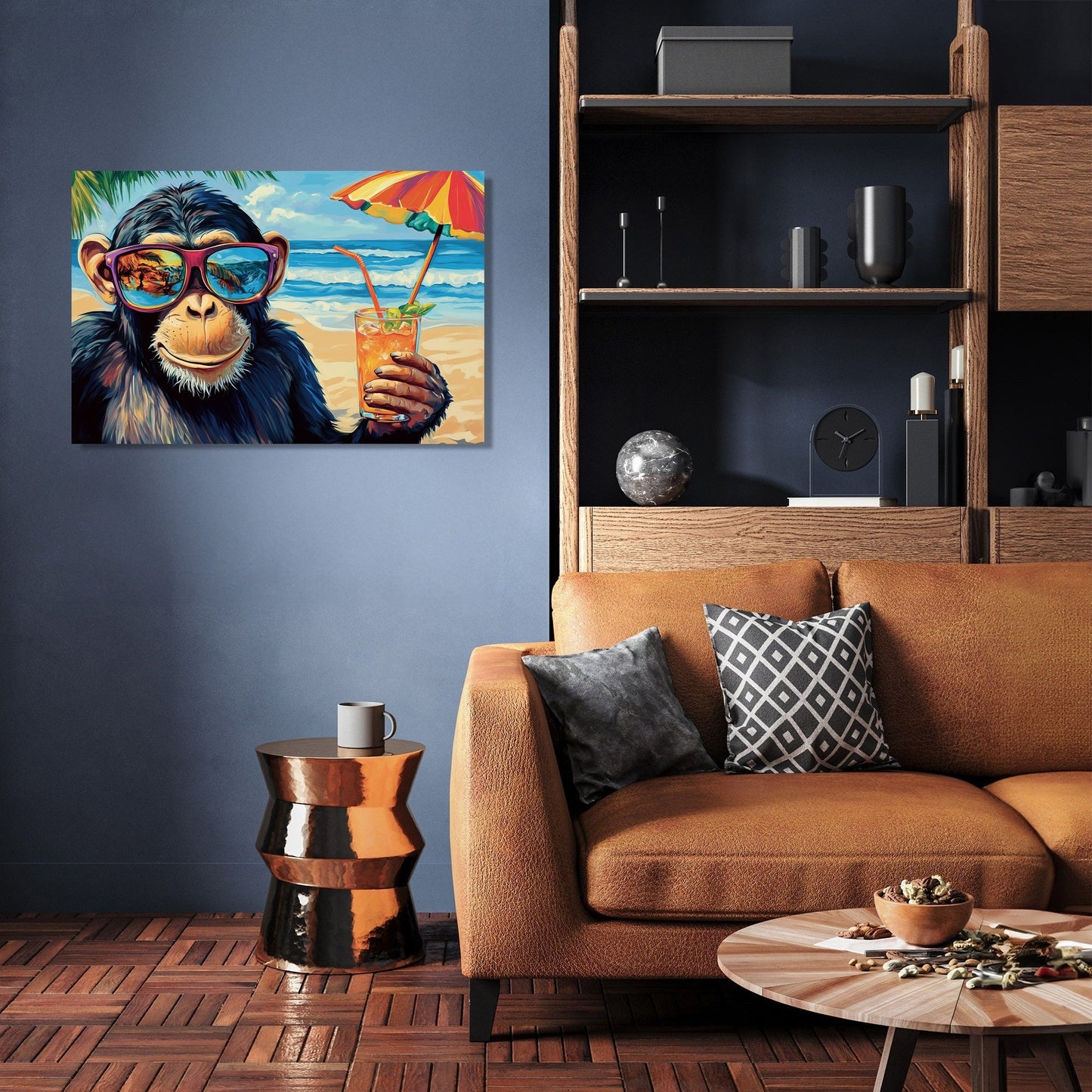 Cheeky Monkey Beach Canvas