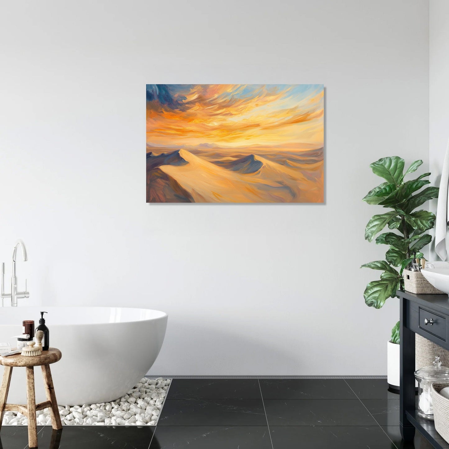 Nostalgic Desert Serenity Canvas