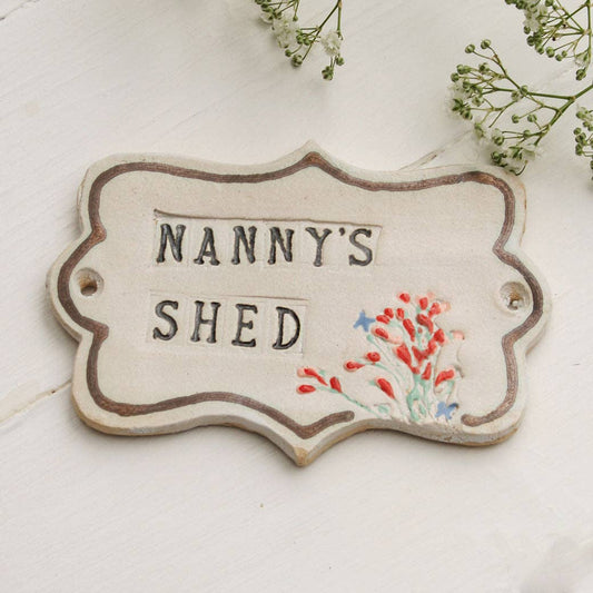 Granny's Ceramic Shed Sign - Ceramic Outdoor Shed Sign