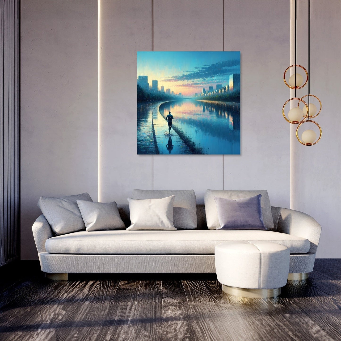 Summer Dawn Jog Serenity Canvas