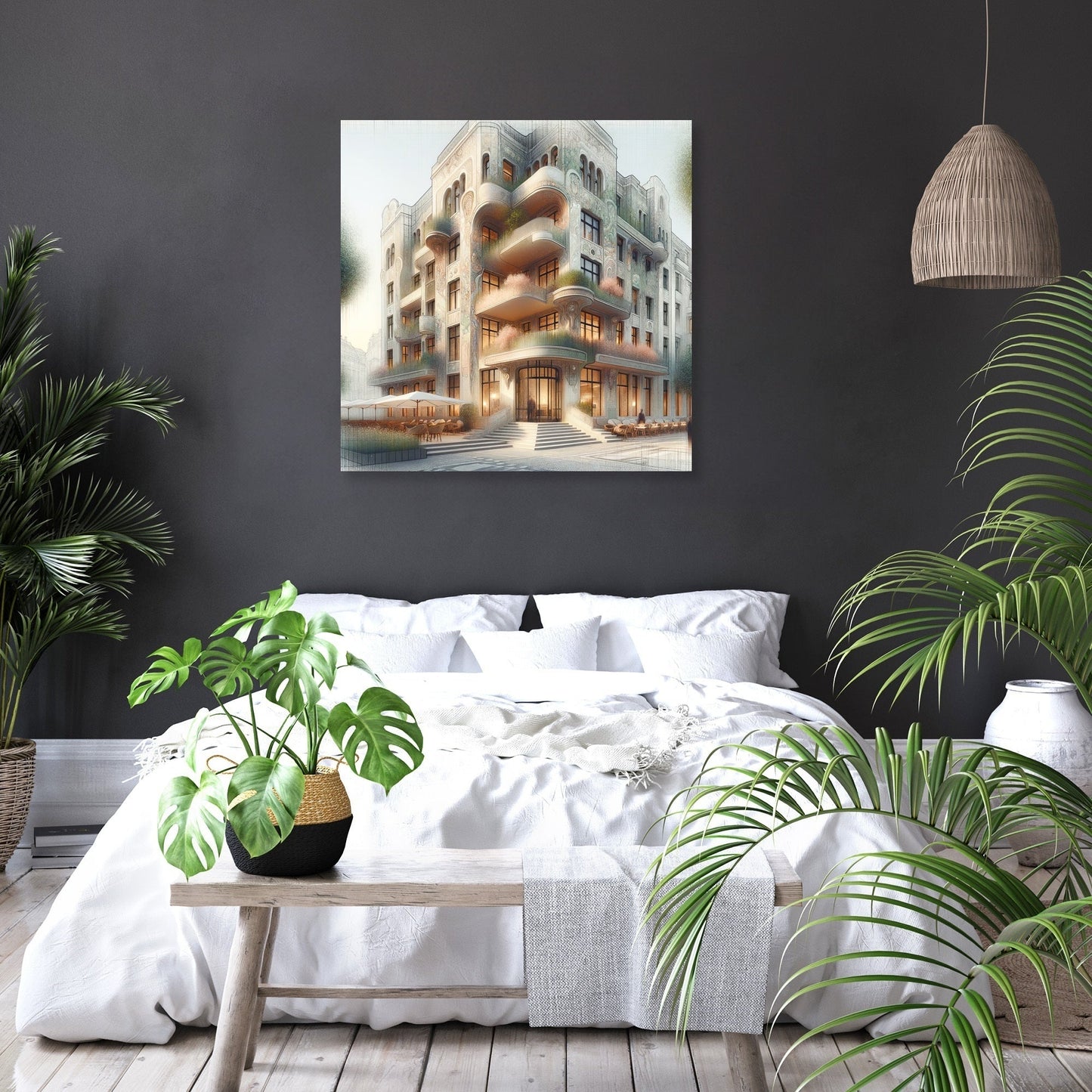Art Nouveau Harmony Canvas