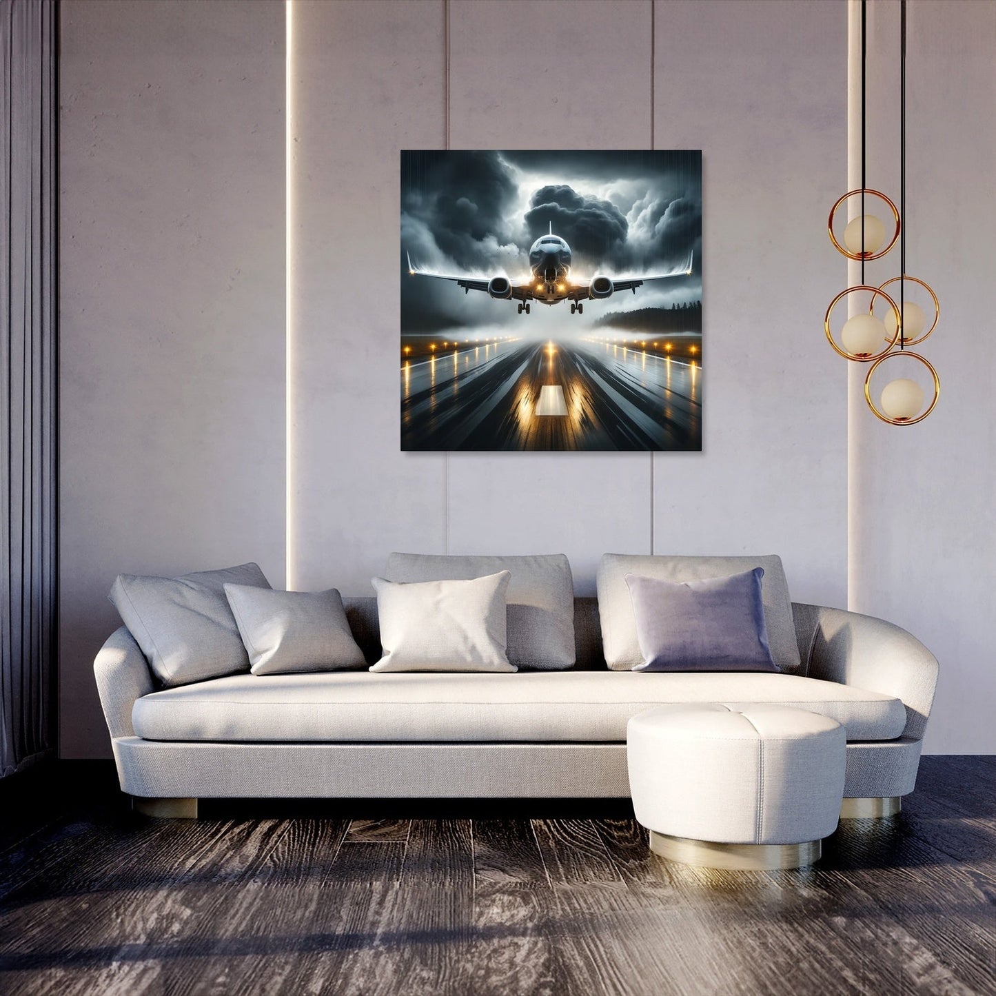 Stormy Descent Canvas