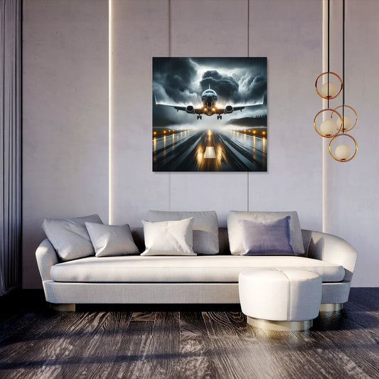 Stormy Descent Canvas