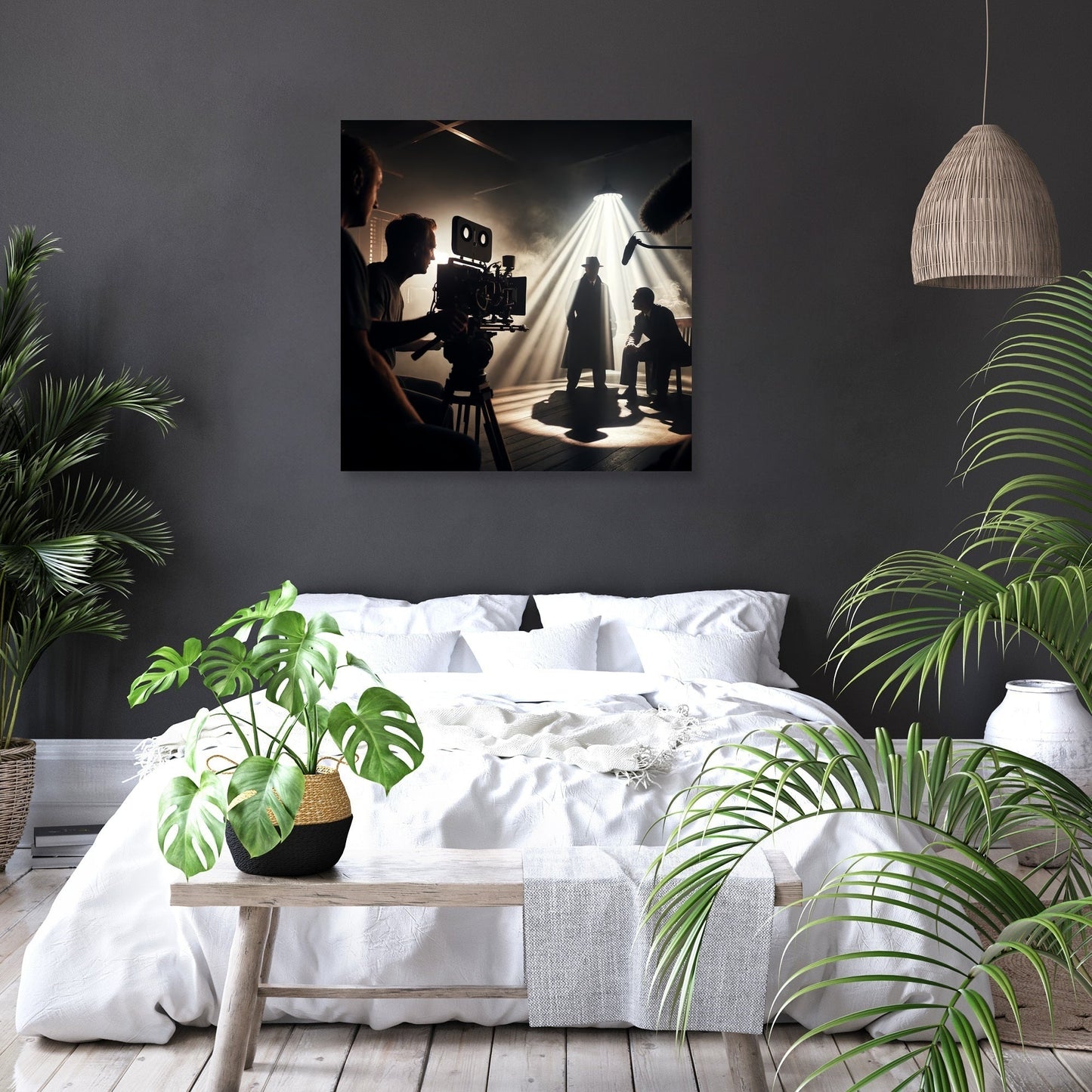 Noir Set Drama Canvas