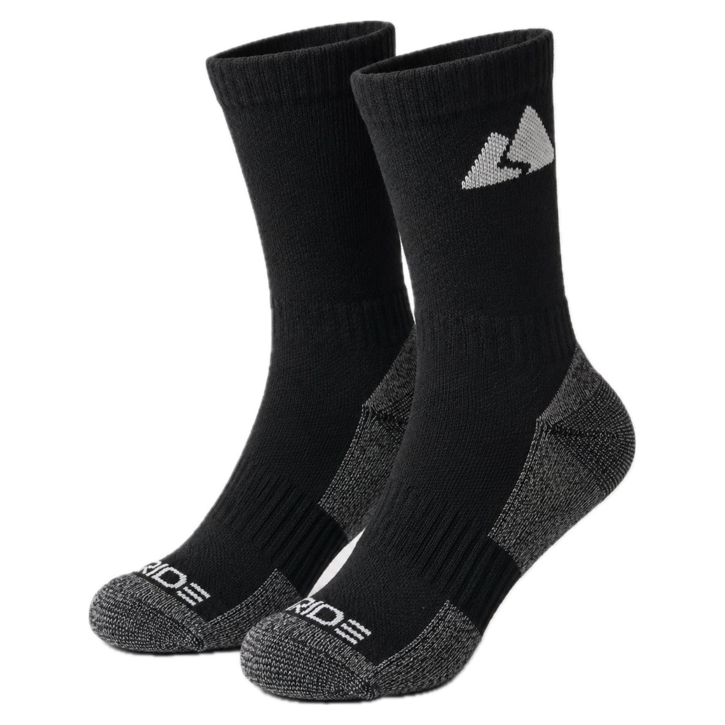 Black Merino Wool Hiking Socks | Winter Trekking | Unisex