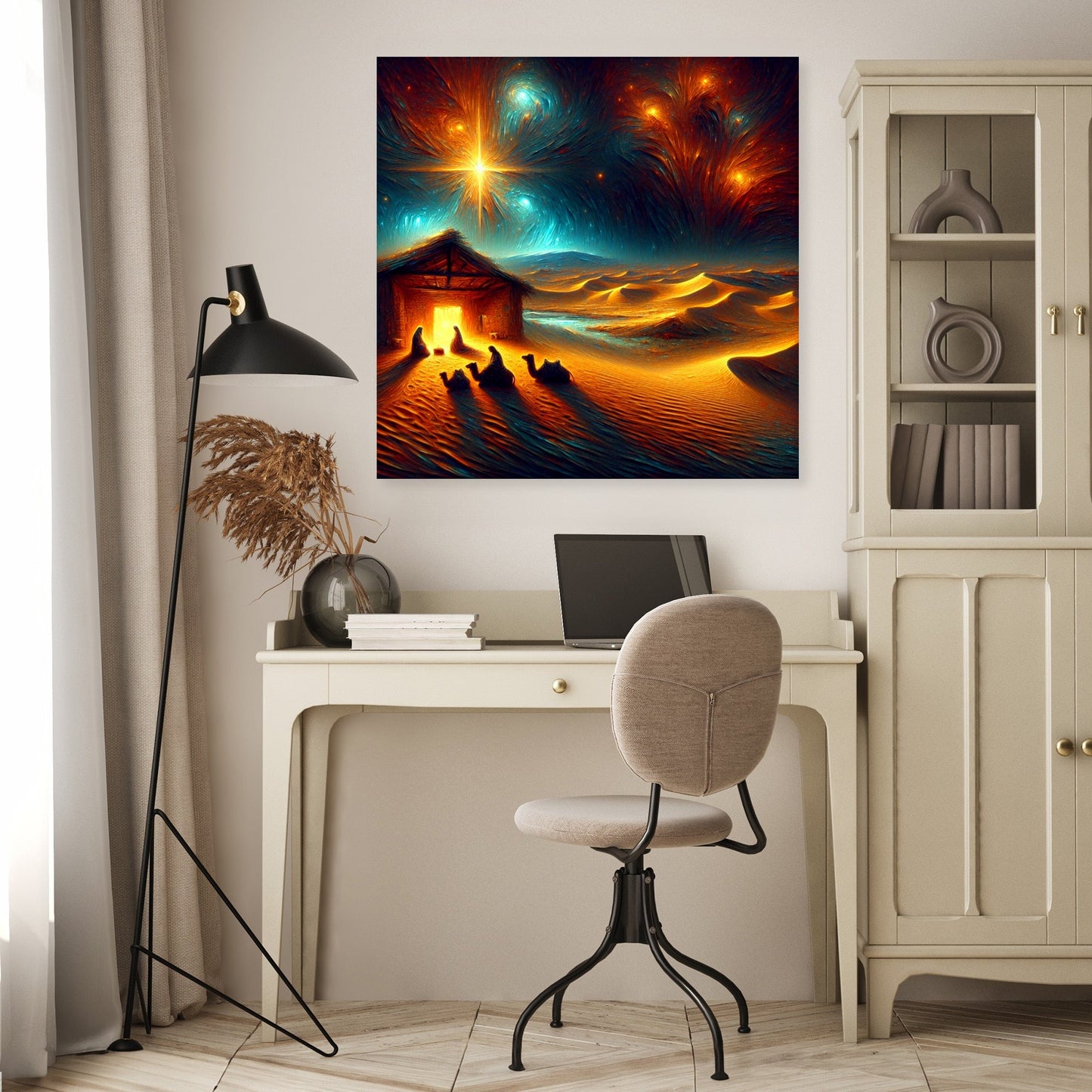 Desert Nativity Starlight Canvas