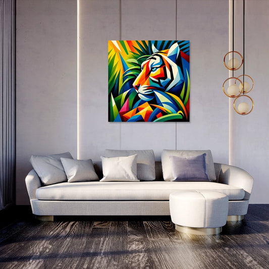 Modern Jungle Tiger Canvas