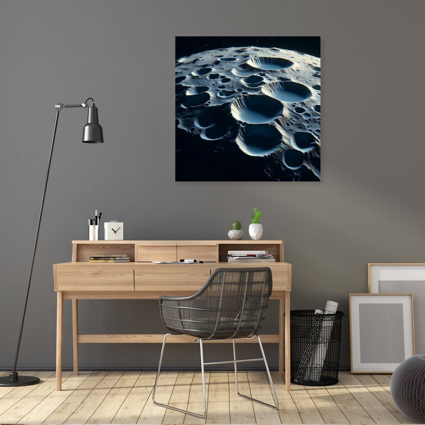 Mercury's Hollows Mystery Canvas