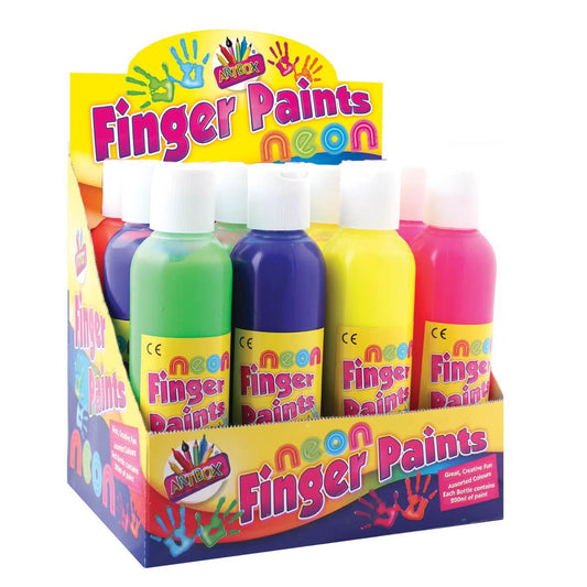 Children's 200ml Neon Craft Paint Bottle in Assorted Colours (single)