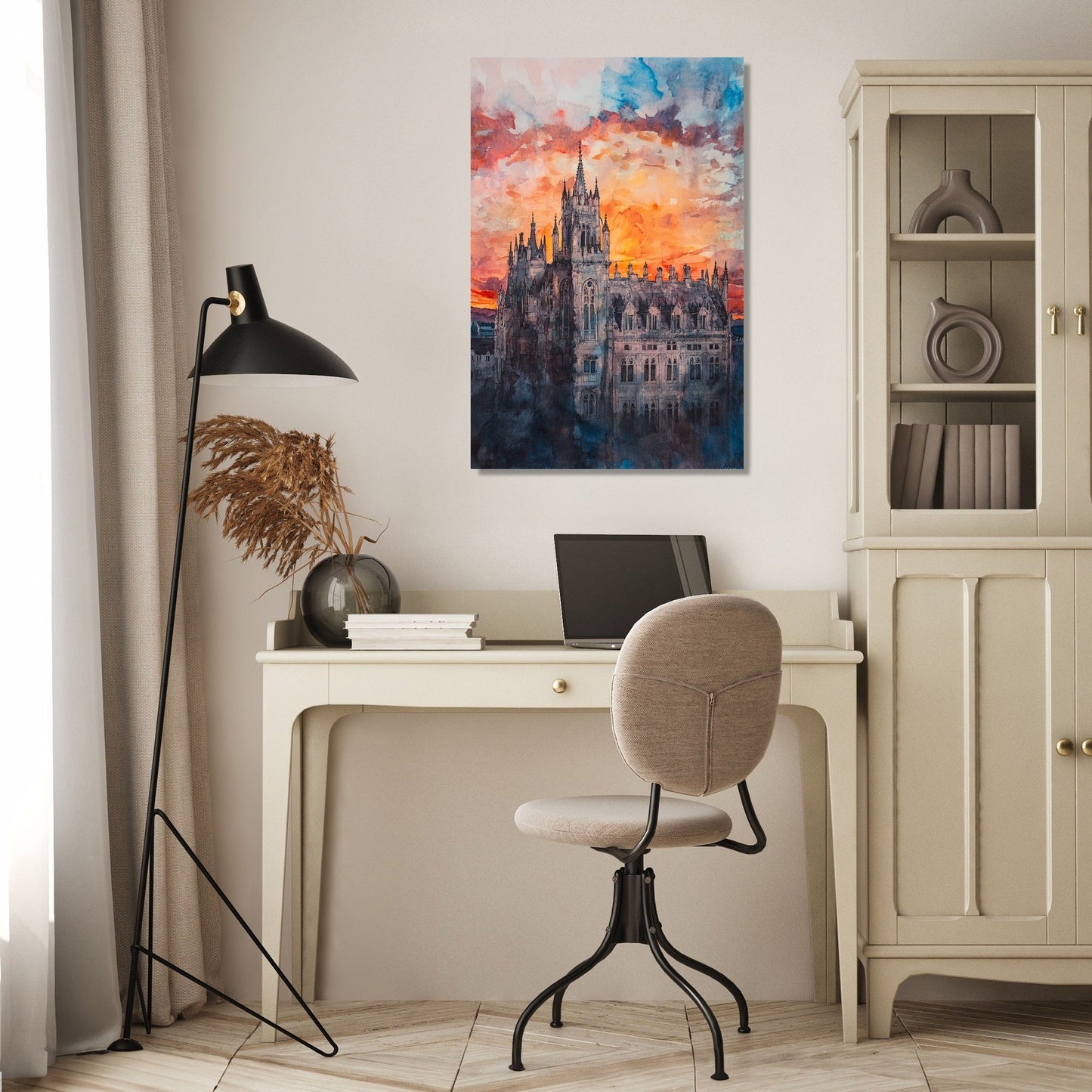 Marischal Sunset Reflection Canvas