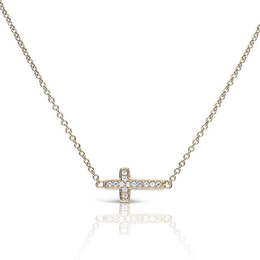 Diamonfire Pave Cross Necklace