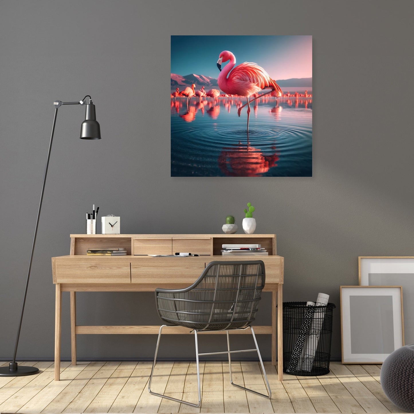 Flamingo Grace Canvas