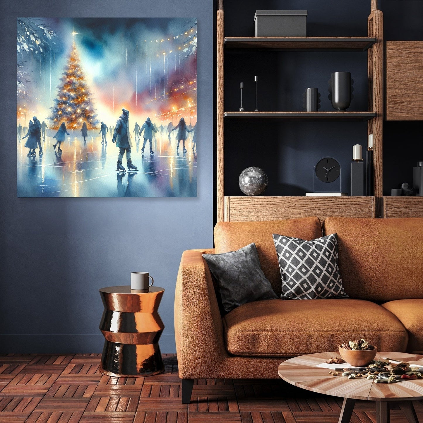 Winter Reflections Twilight Canvas