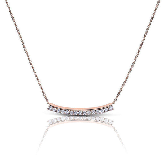 Diamonfire Pave Bar Necklace