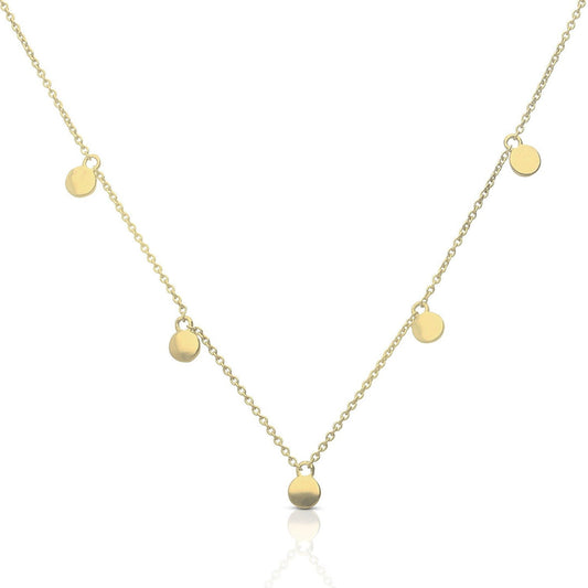 Diamonfire Plain Disc Station Necklace