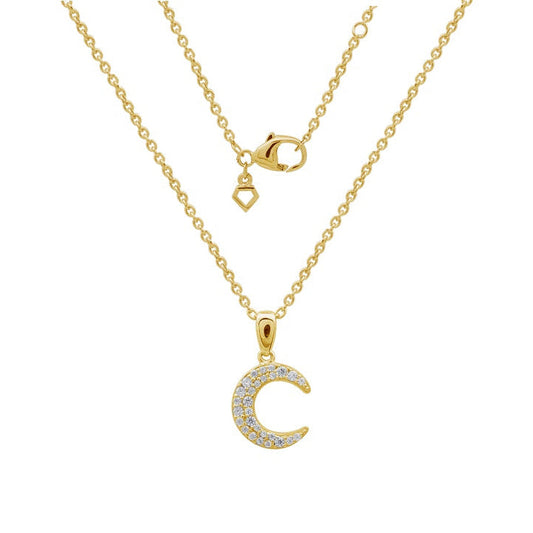 Diamonfire Moon Necklace